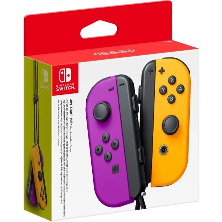 Nintendo Joy-Con 2er Set Neon-Lila, Neon-Orange Violett, Orange (10002888) (Switch) – Bild 1