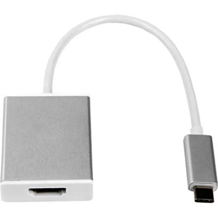 LMP Adapter USB-C-Stecker auf HDMI-2.0-Buchse, silberfarben