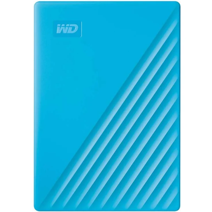 WD My Passport WDBYVG0020BBL - Festplatte - verschlüsselt - 2 TB - extern (tragbar) - USB 3.2 Gen 1 - 256-Bit-AES - Blau (WDBYVG0020BBL-WESN) – Bild 3