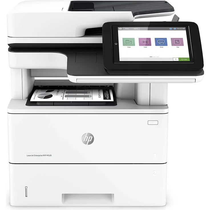 HP LaserJet Enterprise MFP M528dn (3-in-1) Multifunktionsdrucker - (Laser) Mono, Druckgeschwindigkeit: 43 s/w, Auflösung: 1200 x 1200, USB, LAN, AirPrint, Mobile Print, Cloud Print (1PV64A)