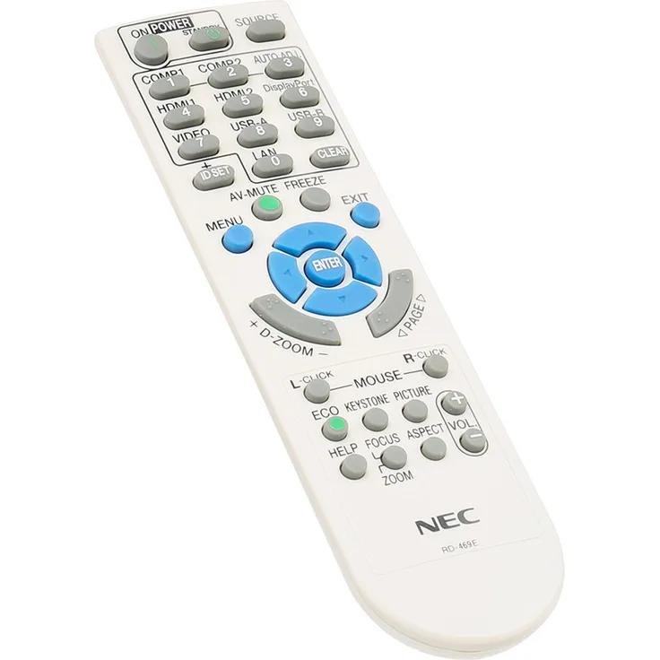NEC Fernbedienung RMT-PJ36, RD-469E für M282X, M283X, M302WS, M303WS, M322H, M322W, M322X, M323H, M323W, M323X, M332XS, M333XS, M352WS, M353WS, M362W, M362X, M363W, M363X, M402H, M402W, M402WG, M402X, M403H, M403W, M403WG, M403X, ME301W, ME301X, ME331W, M