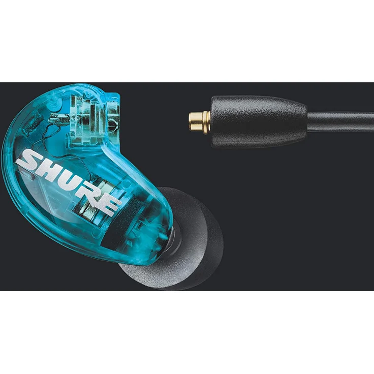Shure AONIC 215 In-Ear Kopfhörer mit Mikrofon, geeignet für Sport, blau – Bild 3