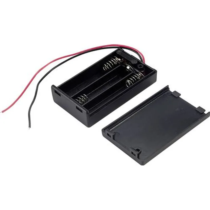 TRU COMPONENTS SBH431-1AS Batteriehalter 3x Micro (AAA) Kabel