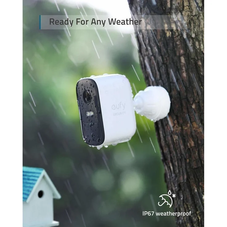 eufy Security eufyCam 2C 2+1, kabellose Überwachungskamera außen, 180 Tage Akku, HD 1080p, IP67 wetterfest, Nachtsicht, kompatibel mit HomeKit und Solar Panel, Doppel-Kamera-Set, gebührenfreie Nutzung, Weiß (T88313D2) – Bild 4
