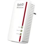 AVM Fritz Powerline 1260E Single-Adapter (1.200 MBit-s, WLAN-Access Point, ideal für Media-Streaming oder NAS-Anbindungen, deutschsprachige Version) weiß