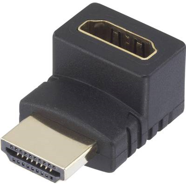 SpeaKa Professional HDMI Adapter 270° nach oben gewinkelt vergoldete Steckkontakte schwarz