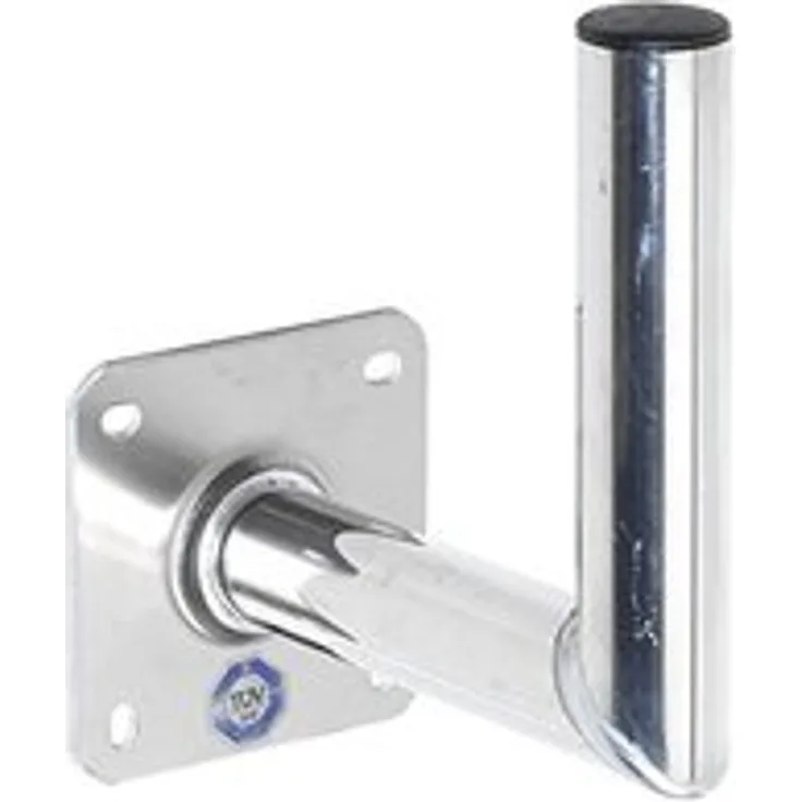 Vivanco STM WH25 Wandhalter für Aluminium Parabolantennen (Wandabstand 25 cm, Rohr) Silber