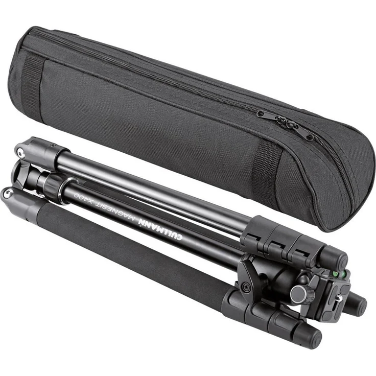 Cullmann MAGNESIT X400 Stativ inkl. Kugelkopf (3 Auszüge, Gewicht: 1,5 kg, Tragfähigkeit: 4 kg, Höhe: 145 cm, Packmaß: 42 cm) – Bild 2