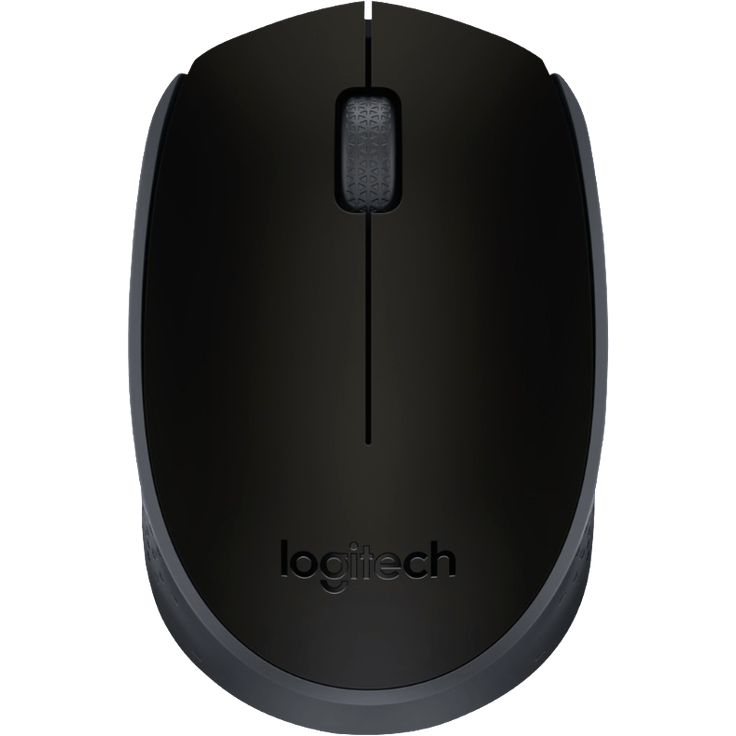 Logitech M171 Kabellose Maus, 2,4 GHz Verbindung via USB-Empfänger, Optischer Sensor, 12 Monate Akkulaufzeit, für Links- und Rechtshänder, 3 Tasten, PC/Mac - Schwarz – Bild 2