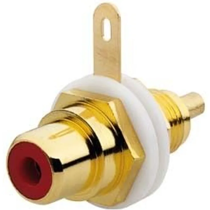 RUTENBECK Cinch-Buchse KM-Cinch rot