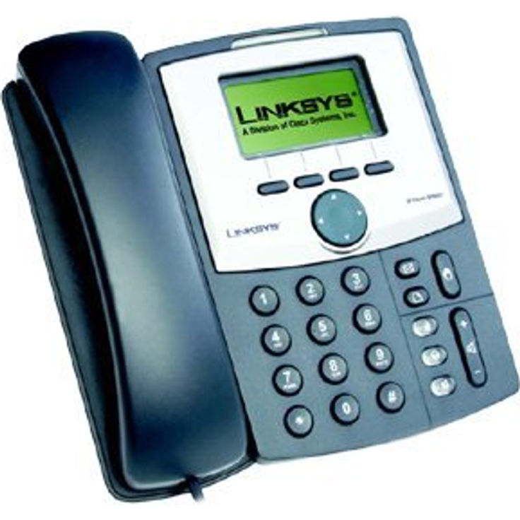 Linksys SPA921 VoIP-Telefon schwarz
