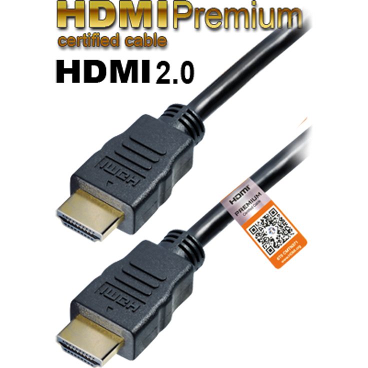 Transmedia HDMI Premium zertifiziertes Kabel 2m