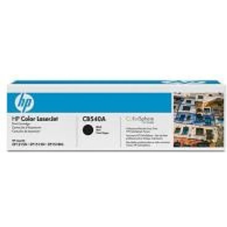 HP 125A Schwarz Original LaserJet Tonerkartusche (CB540A) – Bild 1