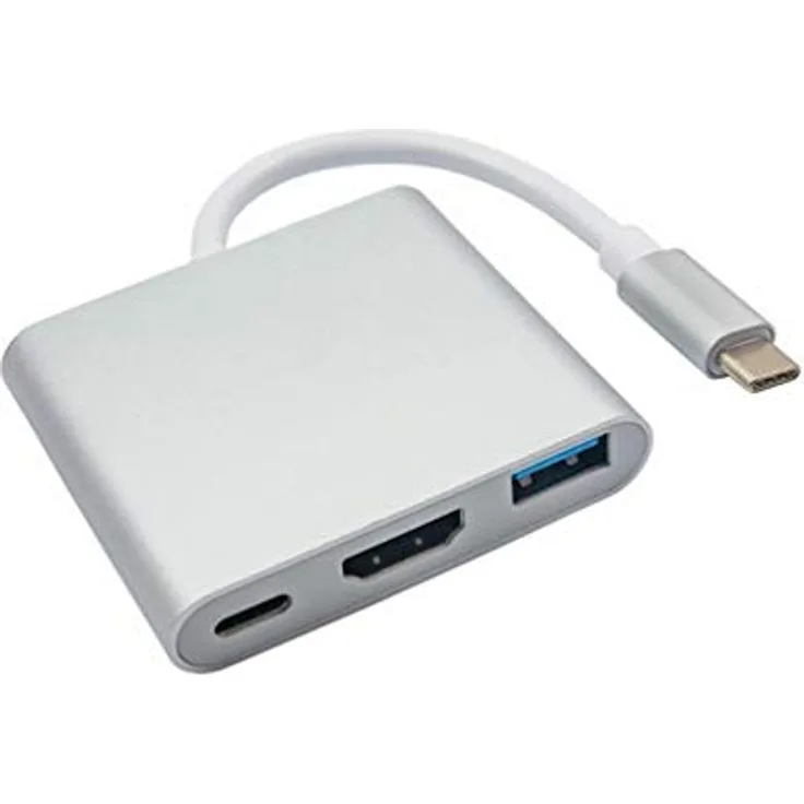 AKYGA AK-AD-57 4 Ports USB C Hub USB C HDMI USB A 3.0 Adapter Splitter 20cm