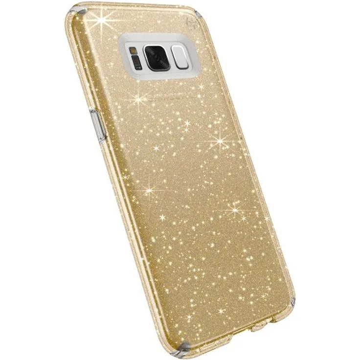 Speck Presidio Clear + Glitter Schutzhülle für Samsung Galaxy S8 - Transparent-Goldglitzer