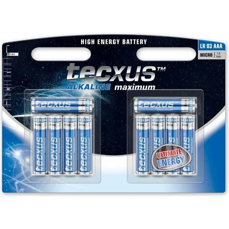 Micro (LR03 - AAA) Batterien Alkaline 1,5 V mit langer Lebensdauer, 10er Pack