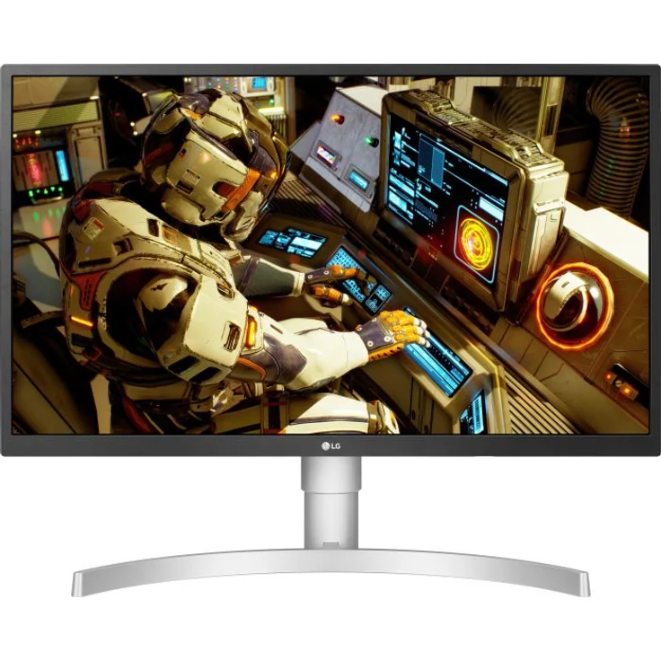 LG 27UL550-W 68,58 cm (27 Zoll) UHD 4K IPS Monitor (AMD Radeon FreeSync, DAS Mode, 98%sRGB), schwarz-weiß – Bild 1