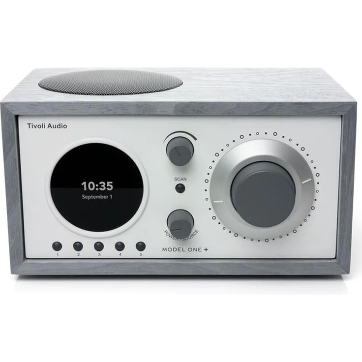 Tivoli Audio Model One + Grau-Weiß Radiowecker, weiß, grau – Bild 4