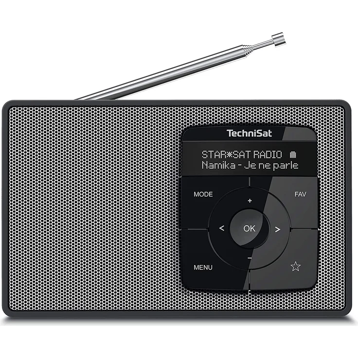 TechniSat DIGITRADIO 2 Tischradio, LCD-Display, schwarz, silber – Bild 3