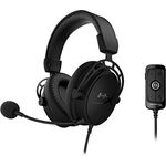 HyperX Cloud Alpha S - Gaming Headset, für PC, PS4, 7.1 Surround Sound, einstellbarer Bass, Dual Chamber Drivers, Chat Mixer, atmungsaktives Kunstleder, Memory-Schaum, Mikrofon