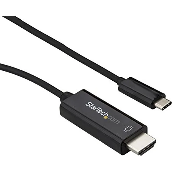 StarTech.Com Cavo USB-C a HDMI da 3 m, Cavetto USB 3.1 Tipo C a HDMI, 4k a 60Hz, Nero