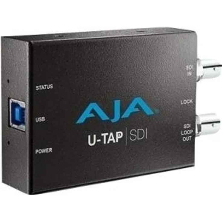 AJA U-TAP SDI USB 3.0 Video-Aufnahmekarte – Video-Aufnahmekarten (240p, 360p, 480p,525i,540p, 576p,625i, 720p, 1080i, 1080p, 48 kHz, 24 Kbit-s, 200 g, 103 mm, 61 mm)