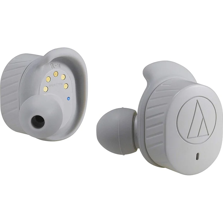 Audio-Technica ATH-SPORT7TW In-Ear Kopfhörer, mit Bluetooth, Mikrofon, grau – Bild 1