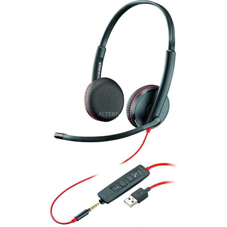 Plantronics PLAN Blackwire 3225 duo USB-A, schwarz – Bild 1