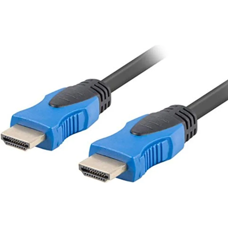 LANBERG HDMI-Kabel, CA-HDMI-20CU-0150-BK, männlich-weiblich, vergoldet, Auflösung bis 3840 x 2160 cm, 15 m, Schwarz