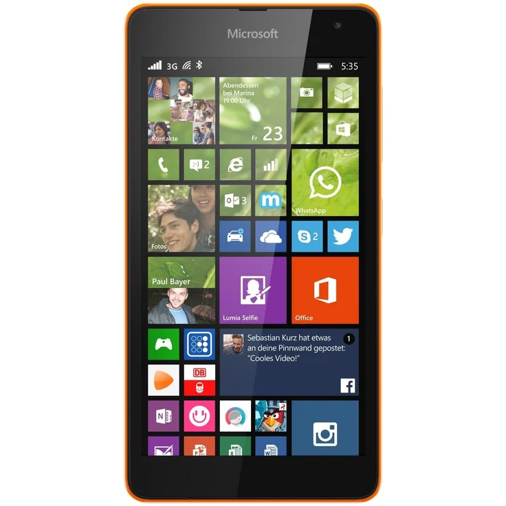 Microsoft Lumia 535 orange – Bild 1