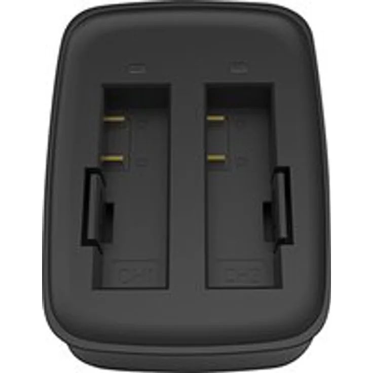 Rollei Externes Ladegerät AC 530/630 - external Charger für Rollei Actioncam 530 / 630, inkl. 2 aufladbarer Lithium-Polymer-Akku - Schwarz