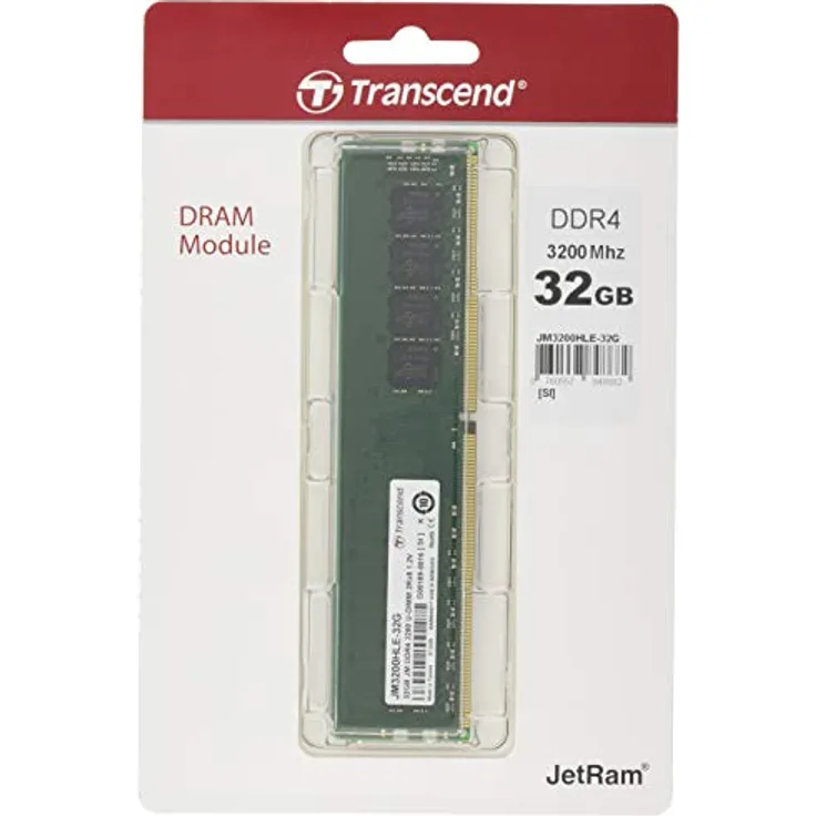 Transcend 32GB JM DDR4 3200Mhz U-DIMM JM3200HLE-32G