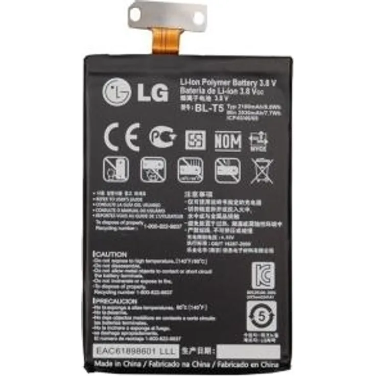 LG 2100mAh Li-Ion - Lithium-Ion - Navigator/Tragbarer mobiler Computer/Mobiltelefon - Schwarz - LG Nexus 4 (EAC61898601)