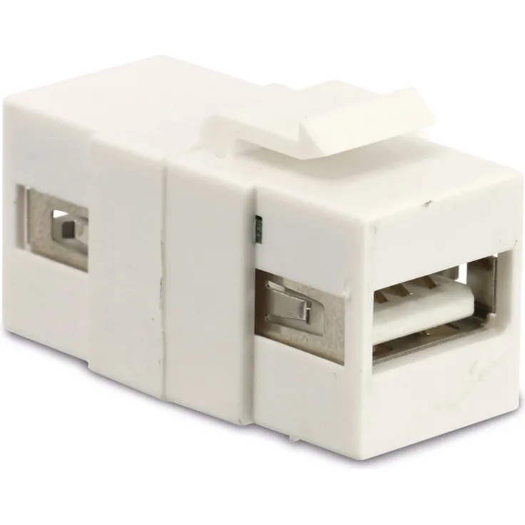 Einbau-Modul Red4Power KM-UU-W, USB-A, weiß