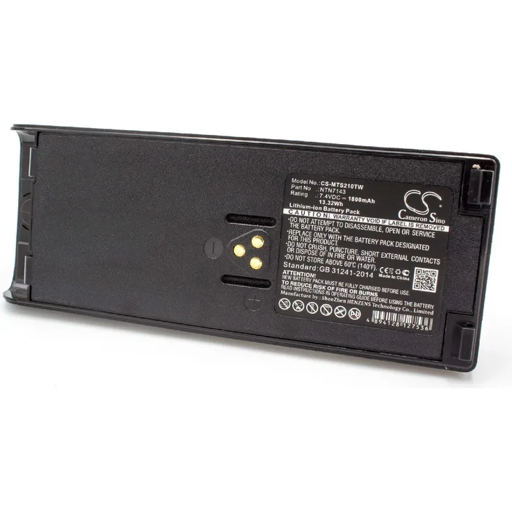 VHBW Akku, geeignet für Funkgerät, Walkie Talkie Motorola GP1200, GP2010, GP2013, GP900, HAT100, HT1000, HT6000, JT1000, MT2000, MT2100, MTS2000, MTS2010, MTS2013 1800 mAh, 7,4 V, Li-Ion