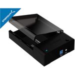 Sabrent Dockingstationen - USB 3.0 zu SATA externer Festplatte Lay-Flat-Dockingstation für 2,5 oder 3,5 Zoll HDD, SSD [Support UASP] (EC-DFLT)