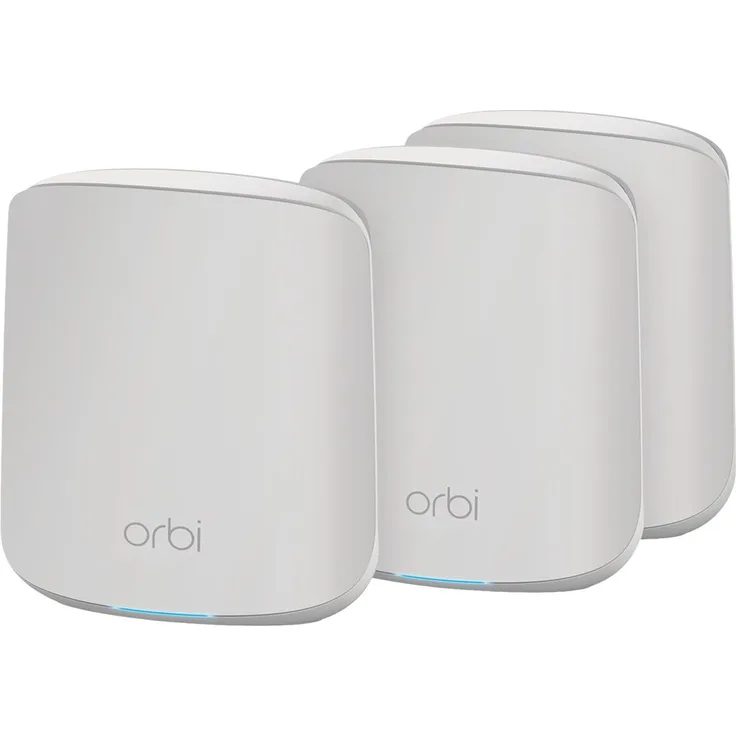 NETGEAR Orbi RBK353 - WLAN-System (Router, 2 Extender) - bis zu 348 m² - Netz - GigE - 802.11a/b/g/n/ac/ax - Dual-Band