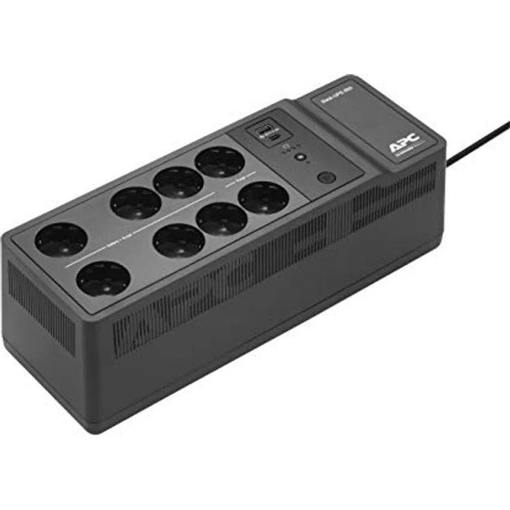 APC Back-UPS ES - BE850G2-SP 650VA mit 8 Schuko-Steckdosen und USB A und C Ladeanschluss
