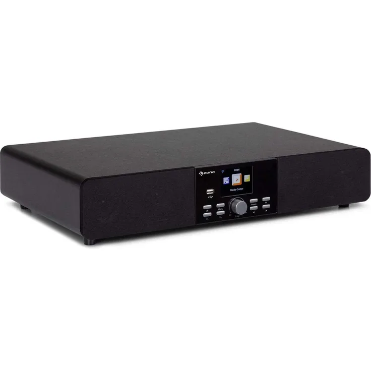 auna Stealth Base Connect Soundbase mit internem Subwoofer, geeignet für TV, schwarz