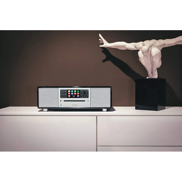 sonoro Prestige CD-Radio mit Bluetooth, WLAN, Wecker, LCD-Display, schwarz – Bild 4