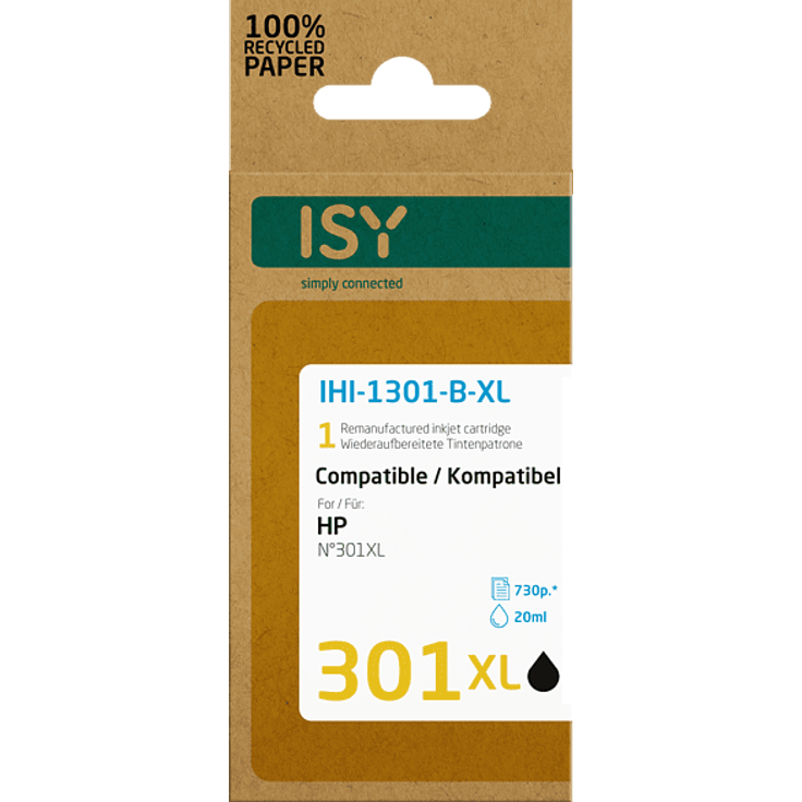 ISY IHI-1301-B-XL Tintenpatrone Schwarz
