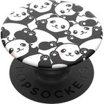 PopSockets PopGrip - Ausziehbarer Sockel und Griff für Smartphones und Tablets mit einem Austauschbarem Top - Pandamonium