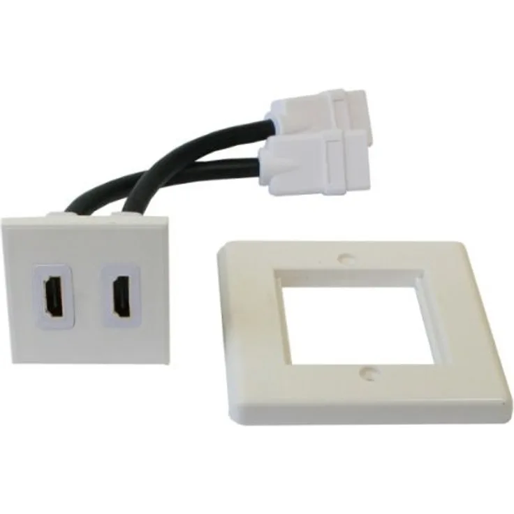 Alcasa 1923-102 HDMI Telefon-/Antennen-/Steckdose ()