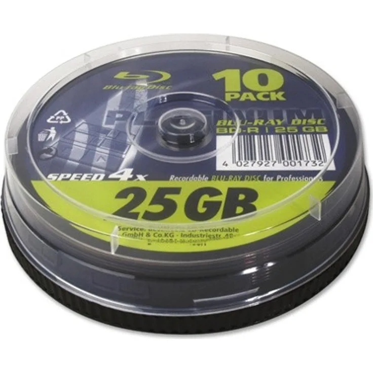 BestMedia Platinum BD-R 25GB/1-4x 10er Spindel