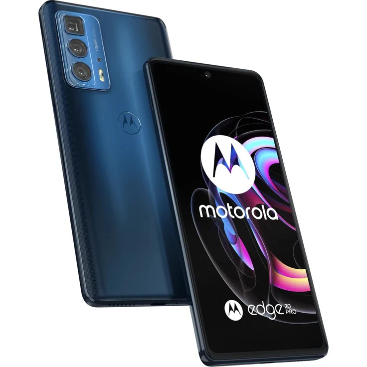 Motorola Edge 20 Pro Smartphone 17,02cm (6,7 Zoll) OLED-Display, 256GB interner Speicher, 12GB RAM, Dual-SIM, Android 11, Midnight Blue – Bild 1