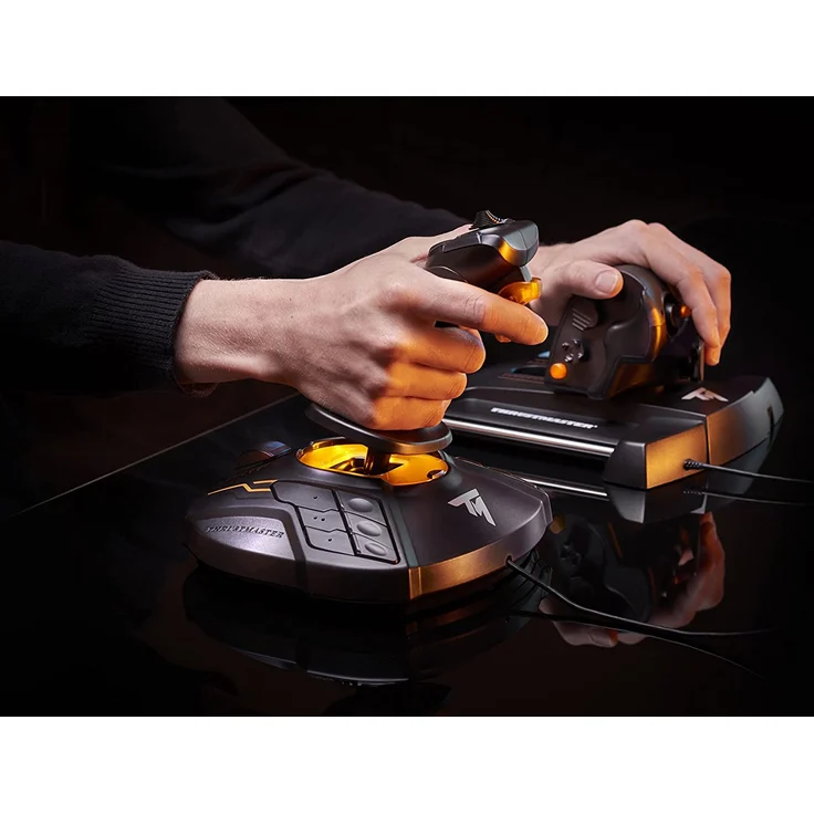 Thrustmaster T.16000M FCS Hotas Flight Control System Schwarz, Orange (2960778) (PC) – Bild 5