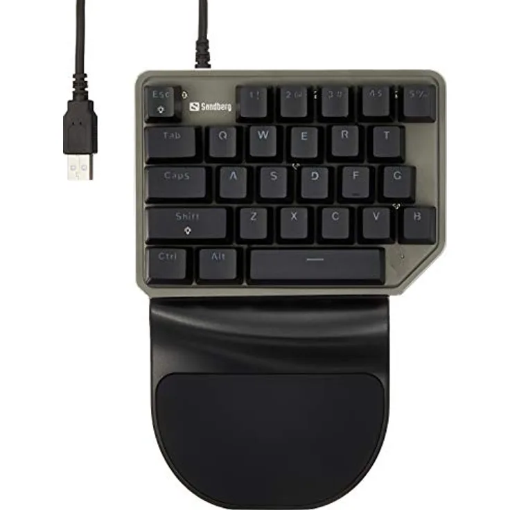 Sandberg RageStorm - Tastenfeld - hintergrundbeleuchtet - USB - Outemu Blue (640-18)