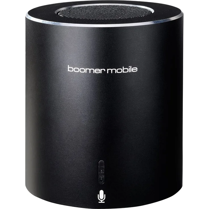 Ultron Boomer mobile Bluetooth-Lautsprecher mit MP3-Player, Kartenleser, Mikrofon, schwarz