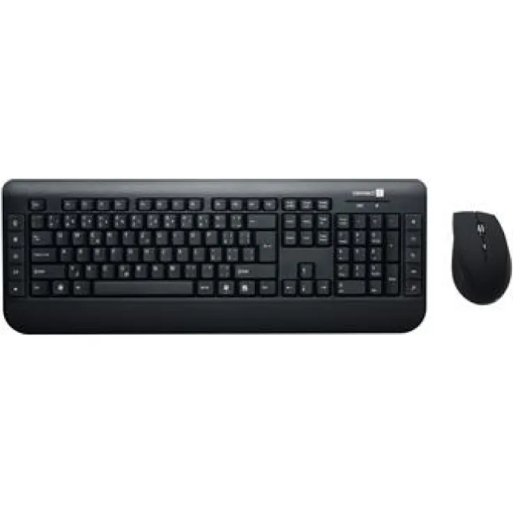 Connect IT QWERTY CI-185 Tastatur RF Wireless Schwarz - Tastaturen (Standard, Kabellos, RF Wireless, Schwarz, Maus enthalten)