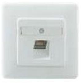 Rutenbeck 136112030 Anschlussdose 1-Fach, UAE-Cat.6A iso-8 Up rw, Weiß